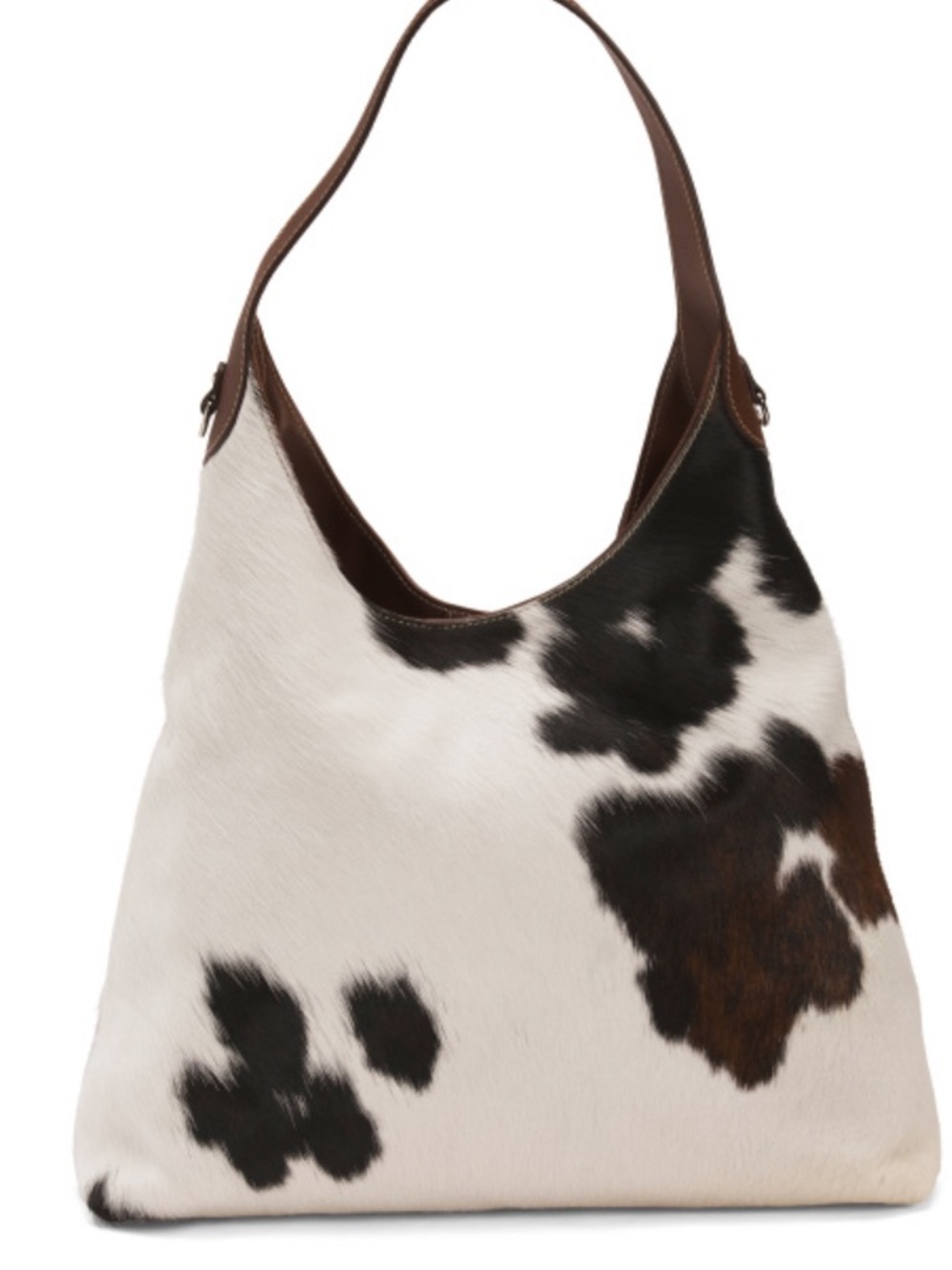 CAVALCANTI Made In Italy Leather Hair On Hide Hobo